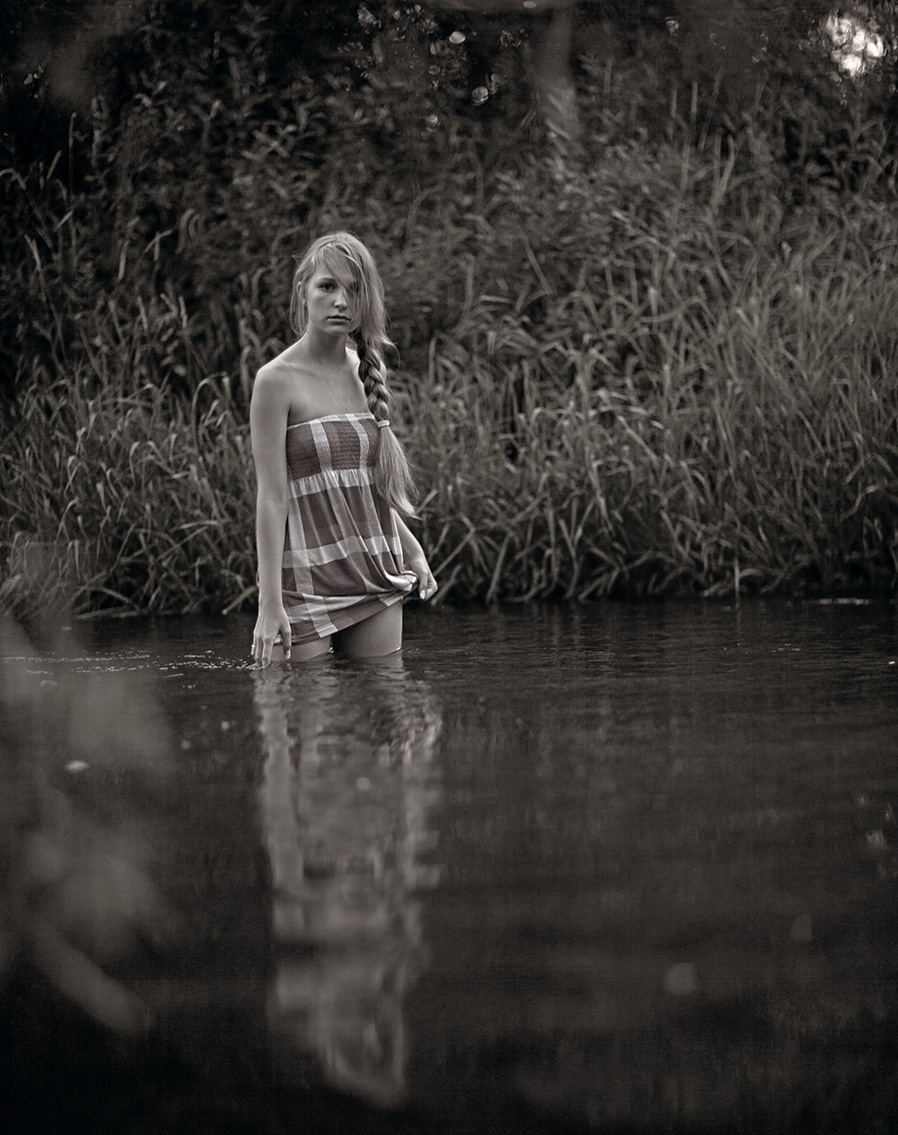 Fashion Kostroma, girl water Мария. Река.