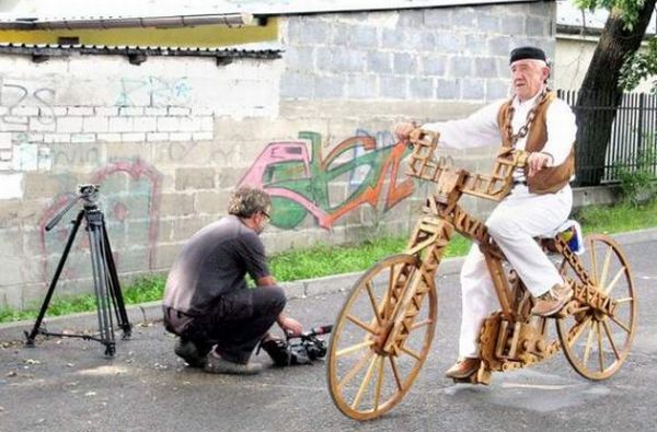 wooden bikes